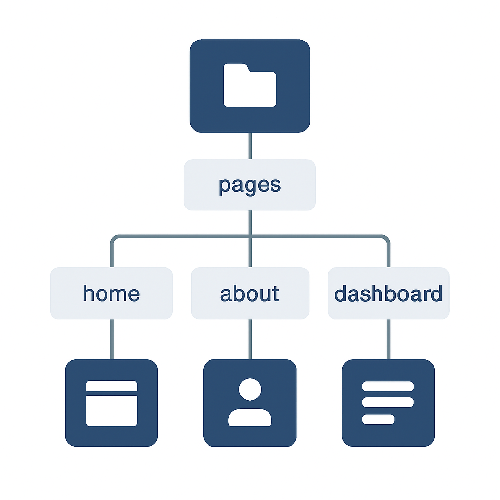 App Router directory structure visualization