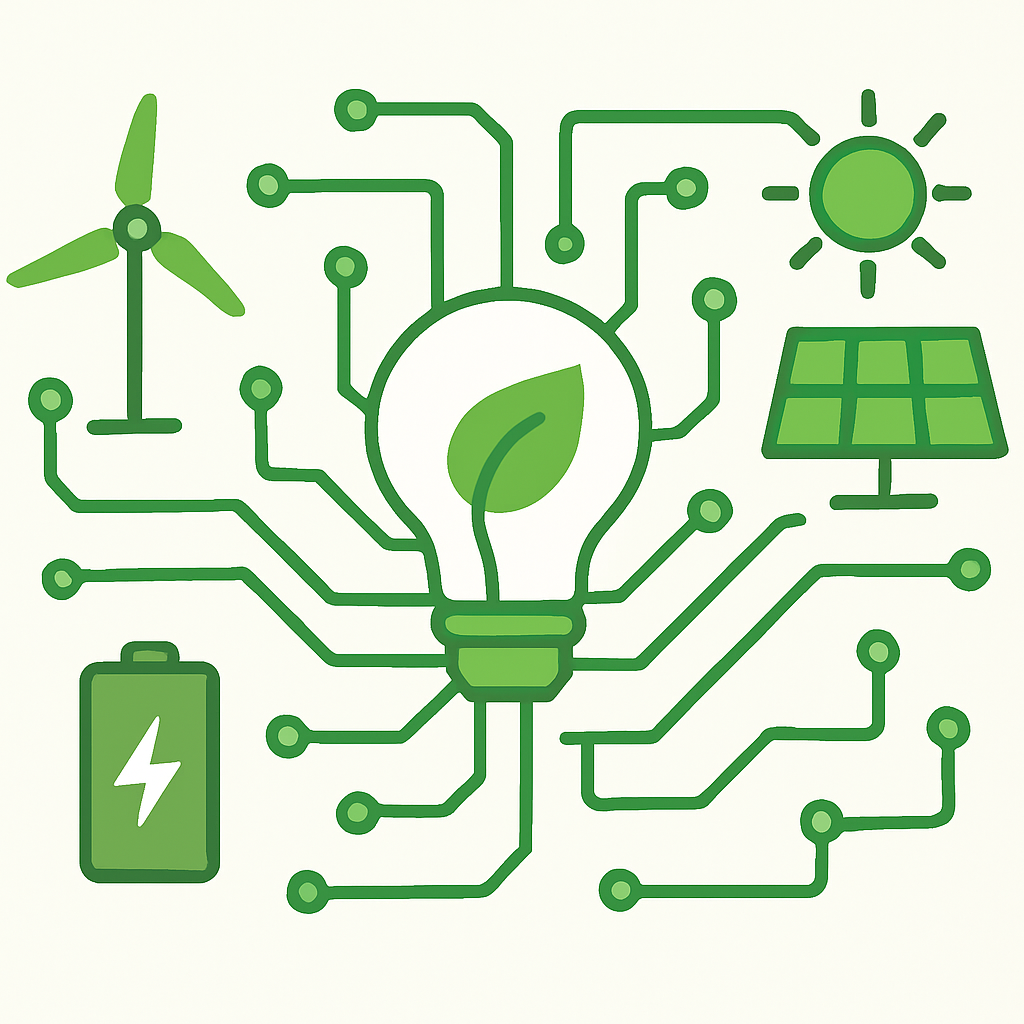 Green IT and sustainable technology concept
