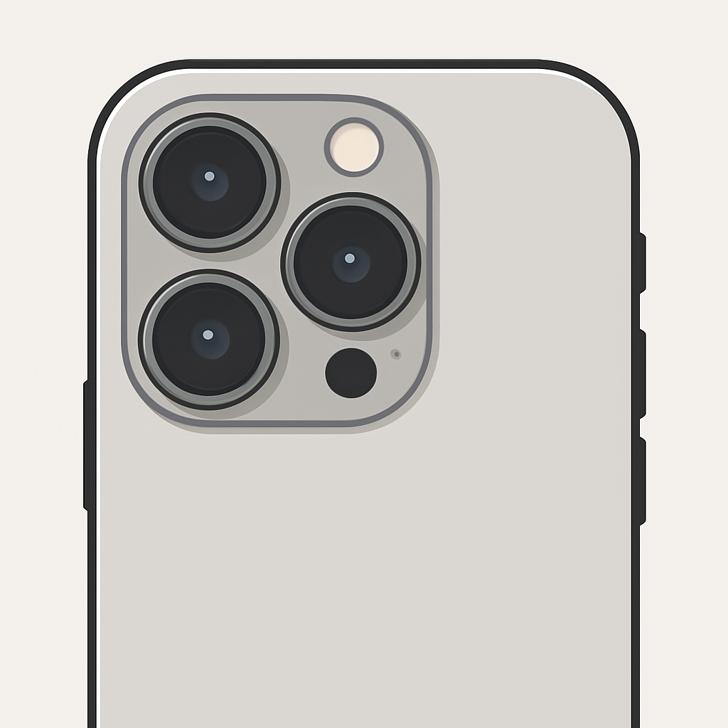 iPhone 16 Pro Max camera module with Camera Control button and lens arrangement