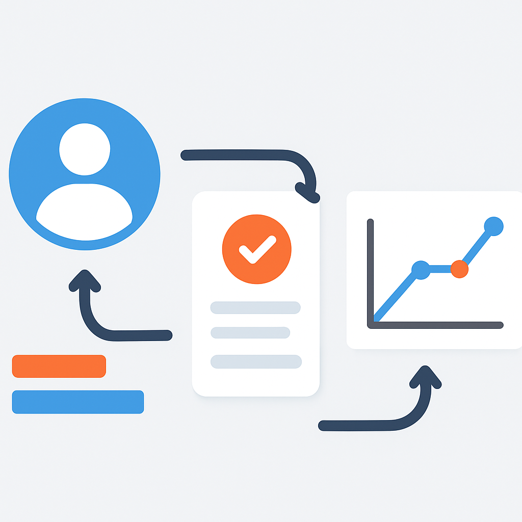 User onboarding process flowchart with conversion rates
