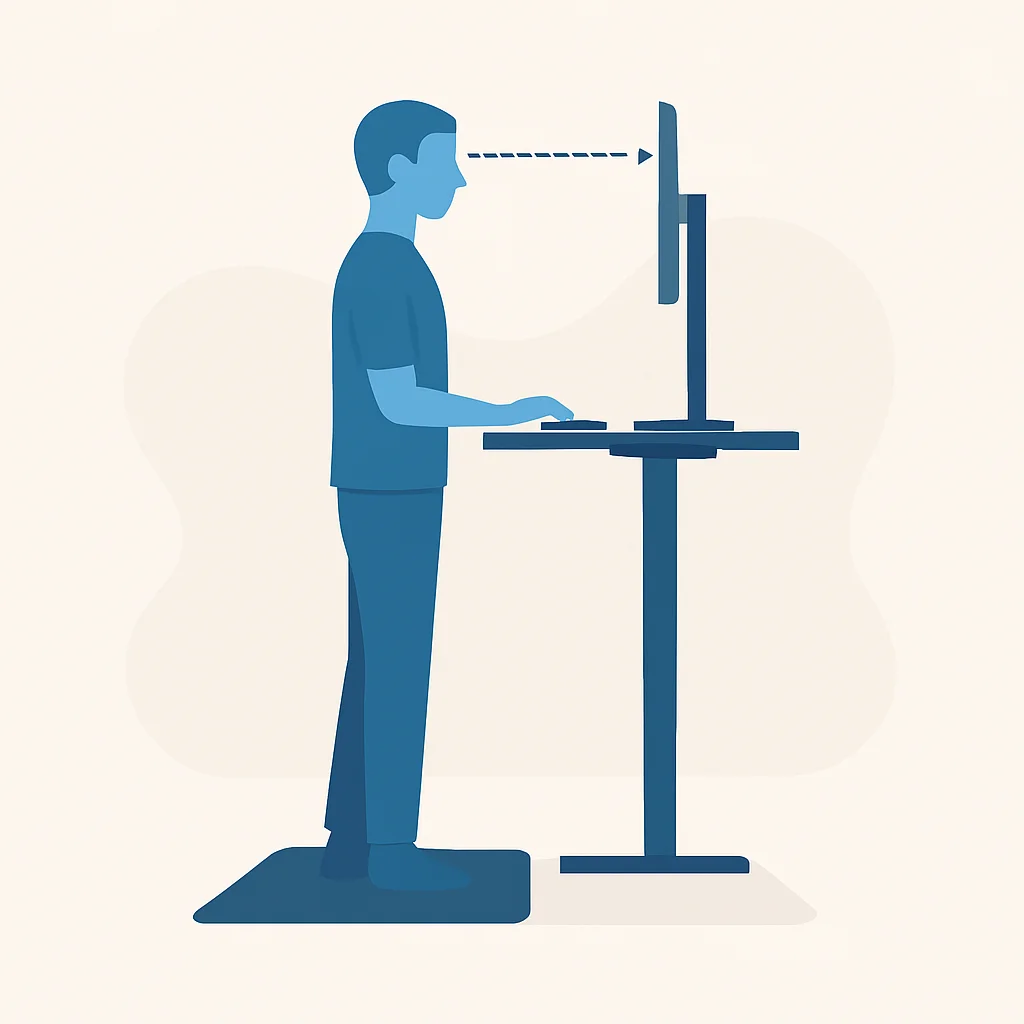 Ergonomic standing desk setup guide