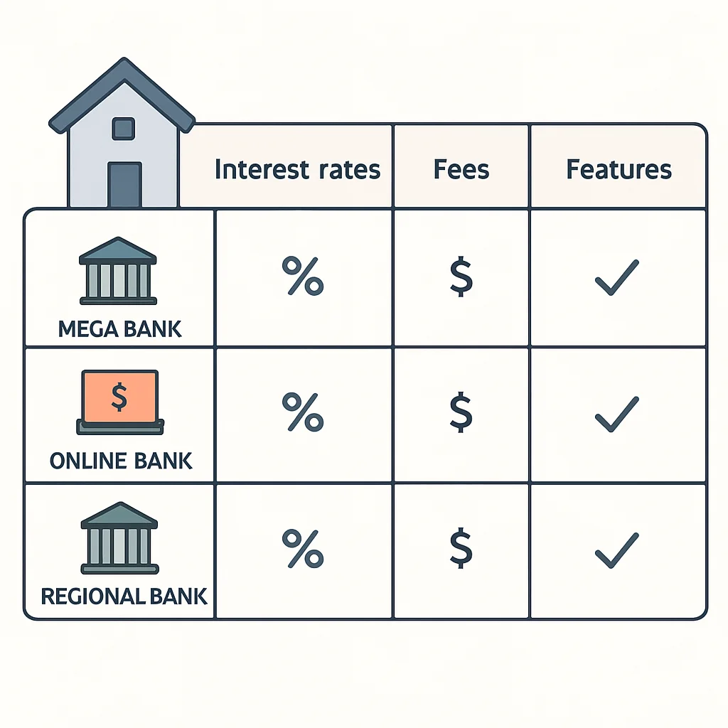 Housing loan comparison table for engineers