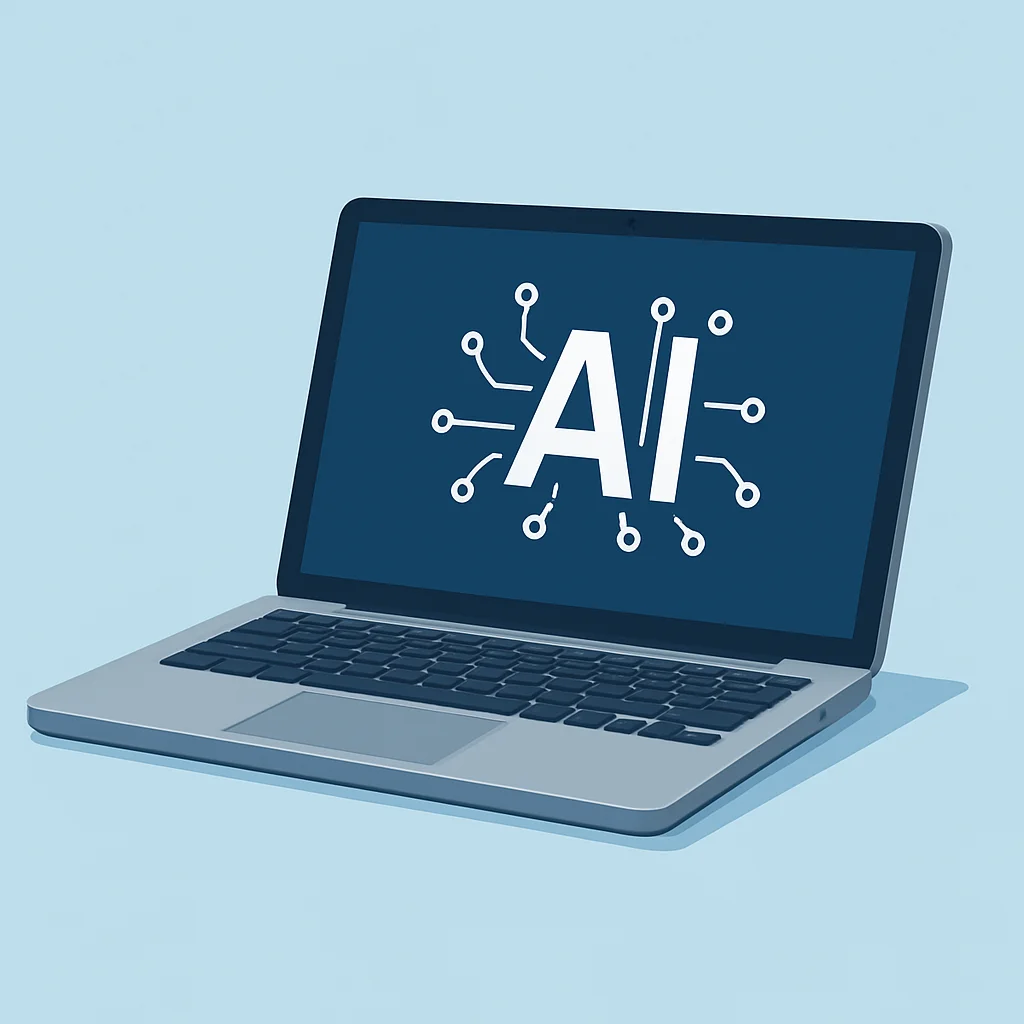AI PC laptop aluminum build