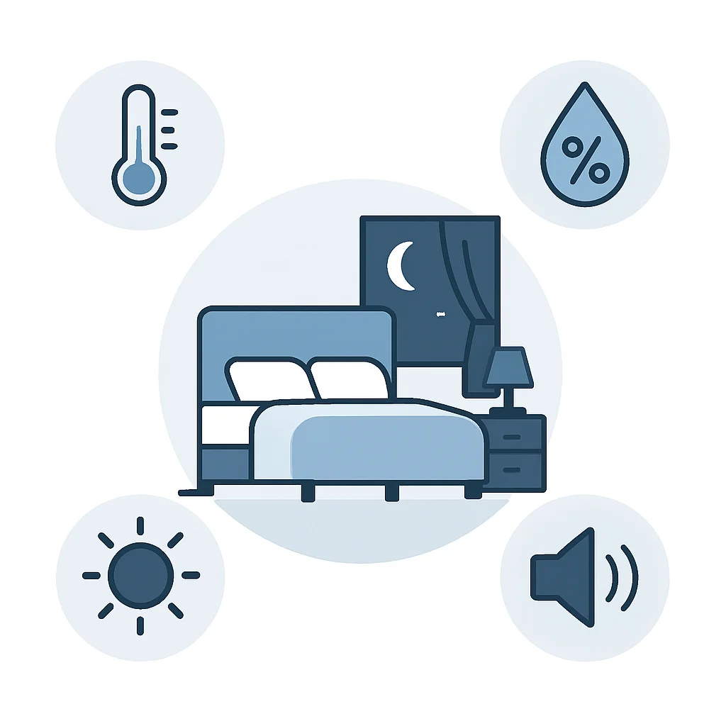 Ideal bedroom conditions for sleep