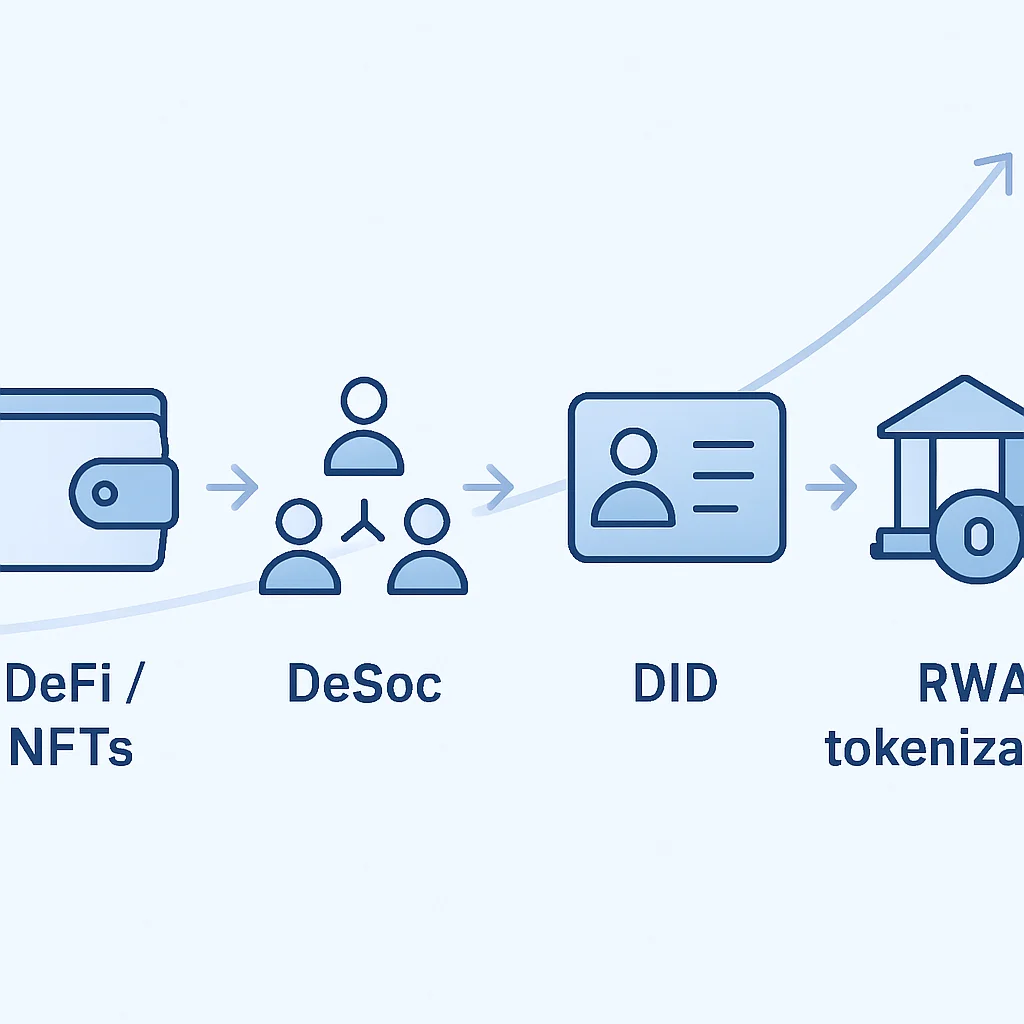 Web3 application evolution infographic