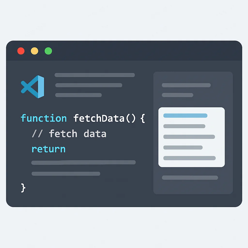AI code completion in VS Code