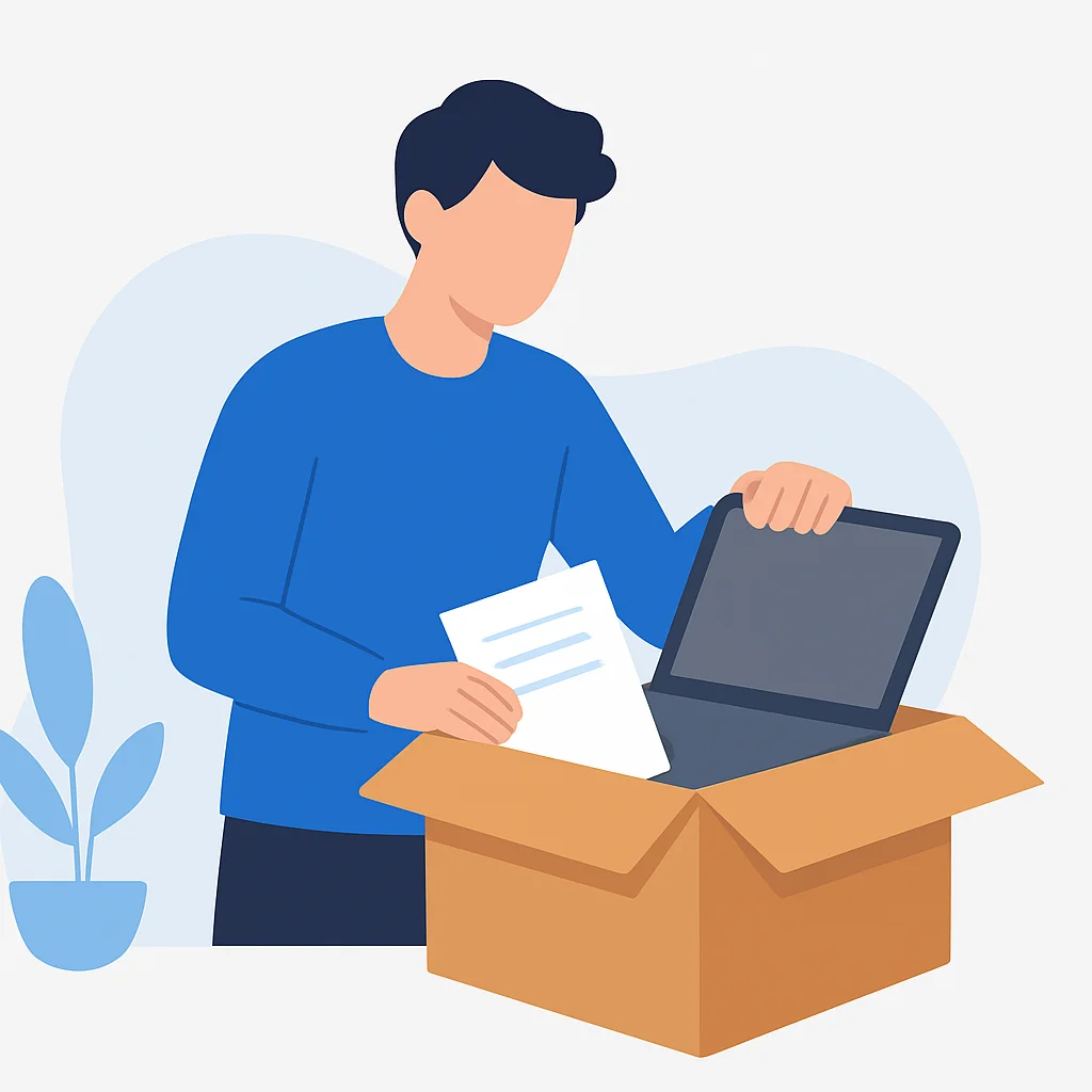 Smooth job transition and packing for new role