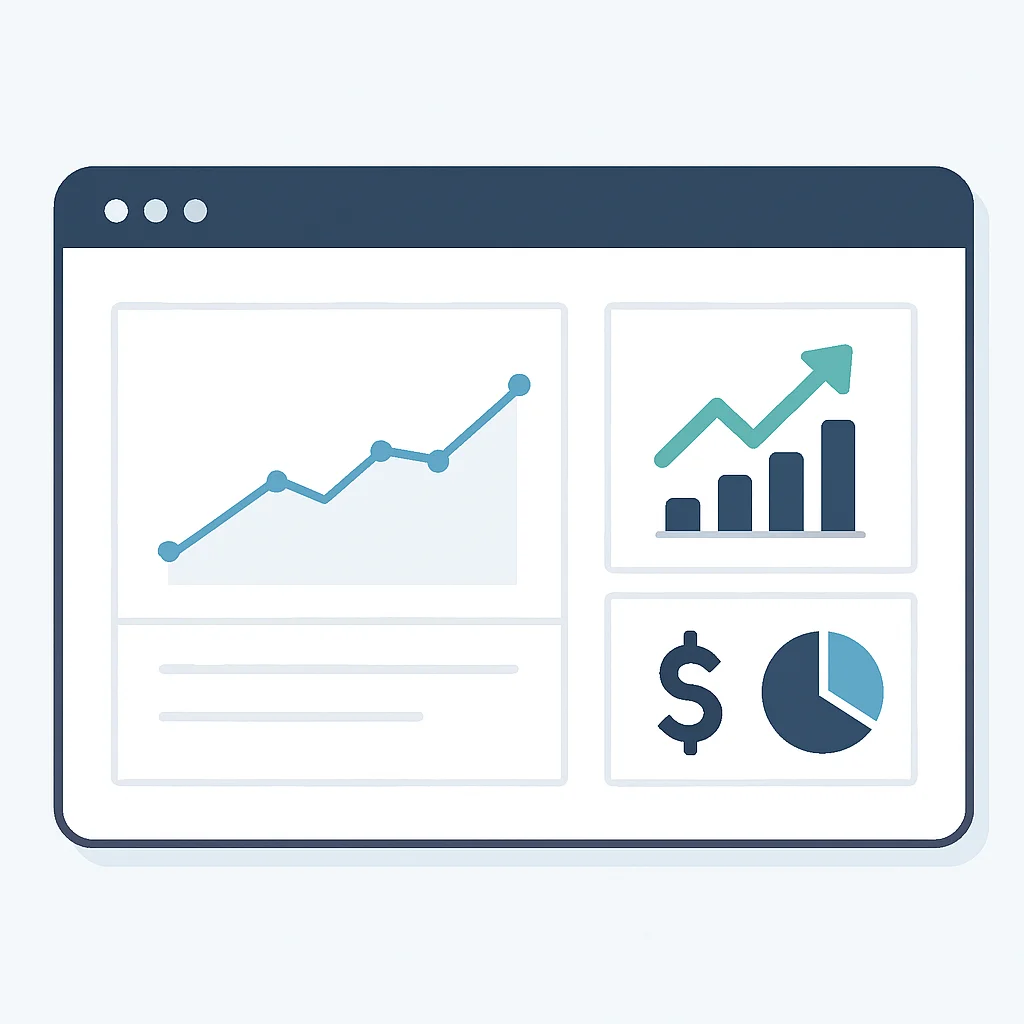 Investment dashboard showing passive income for FIRE