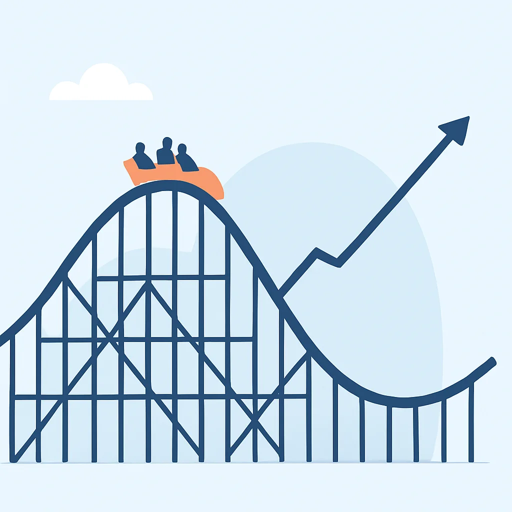 Investment market volatility vs long-term growth