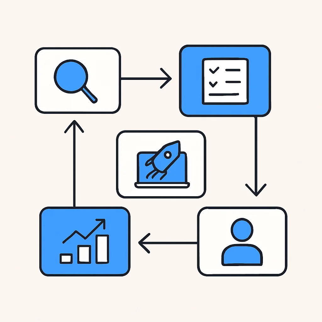 AI tool adoption lifecycle flowchart