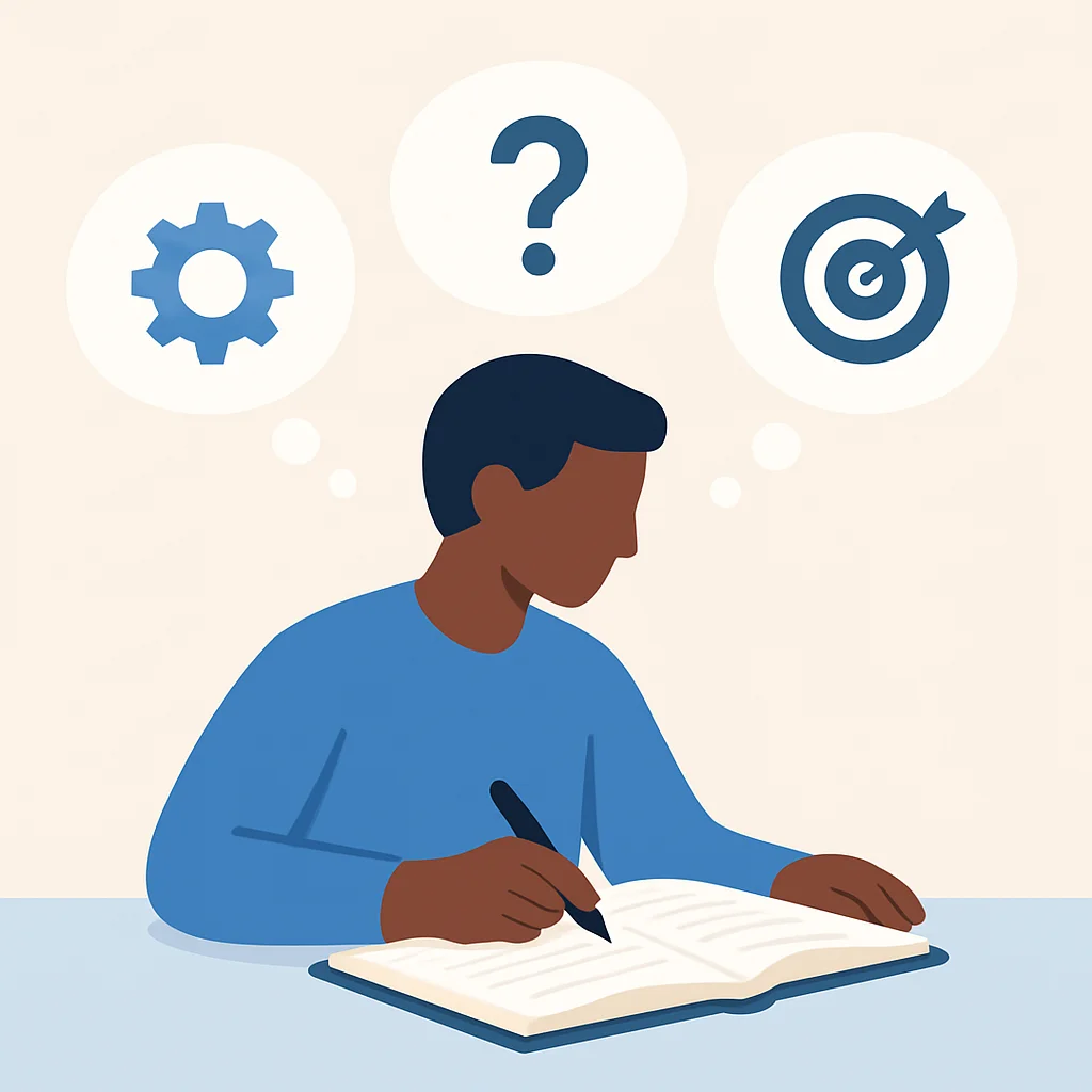 Self-reflection on career values and goals
