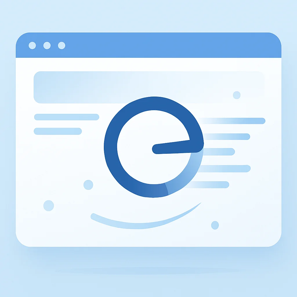 Optimized web experience concept