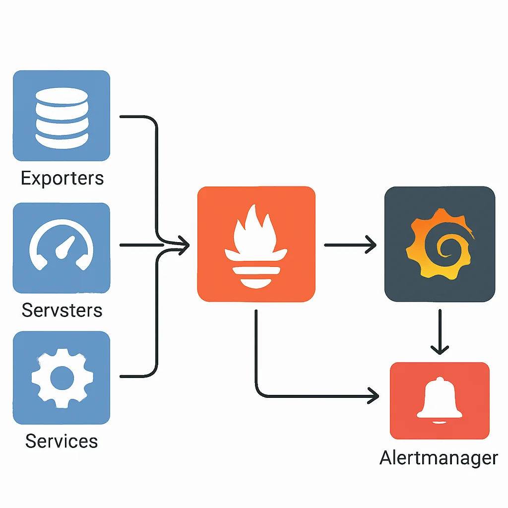 Prometheus monitoring architecture diagram