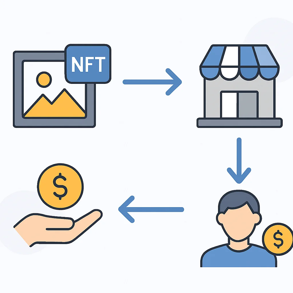NFT Royalty Flow Diagram