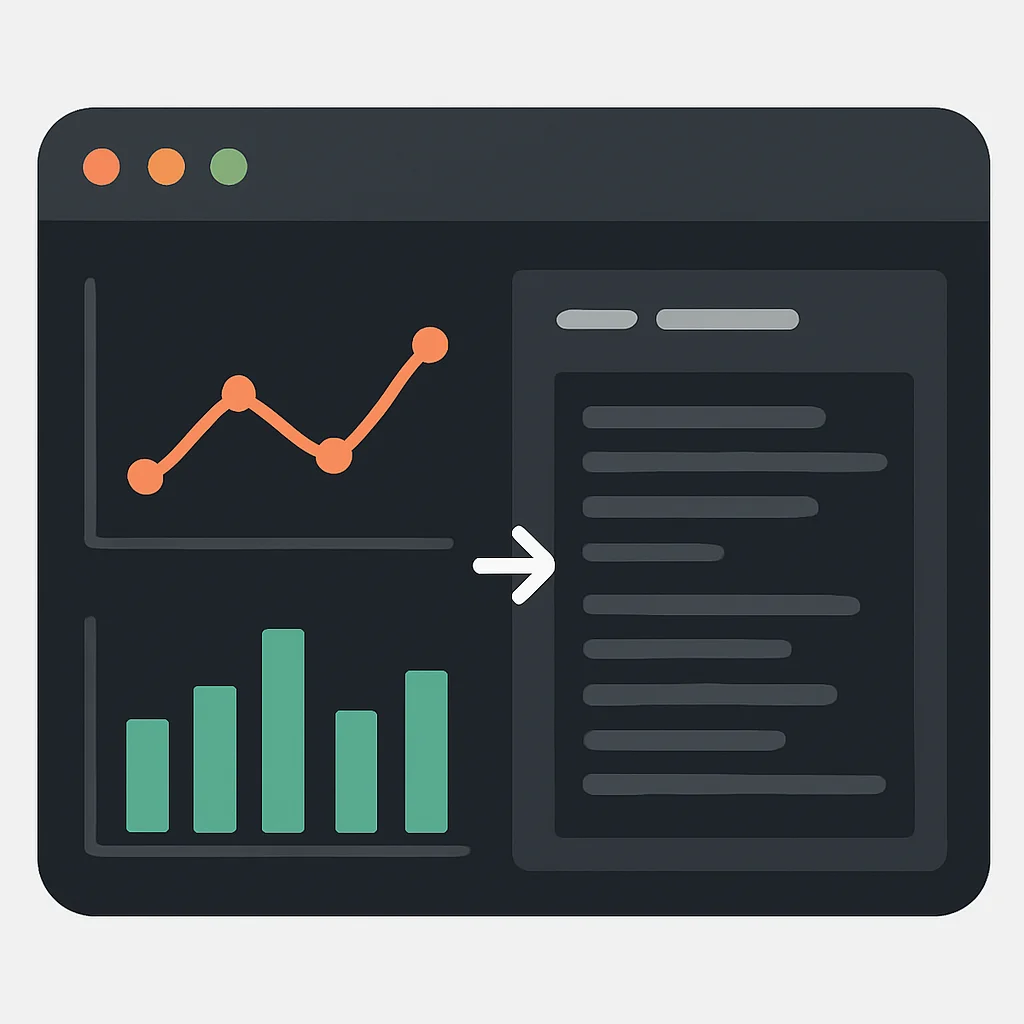 Grafana metrics and logs correlation dashboard