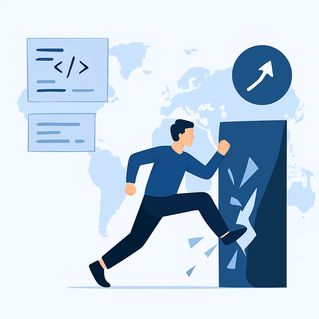 Developer overcoming language barrier for global career
