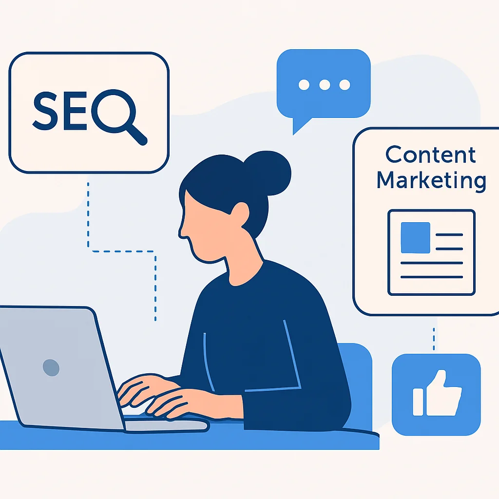 Digital marketing channels for a new service