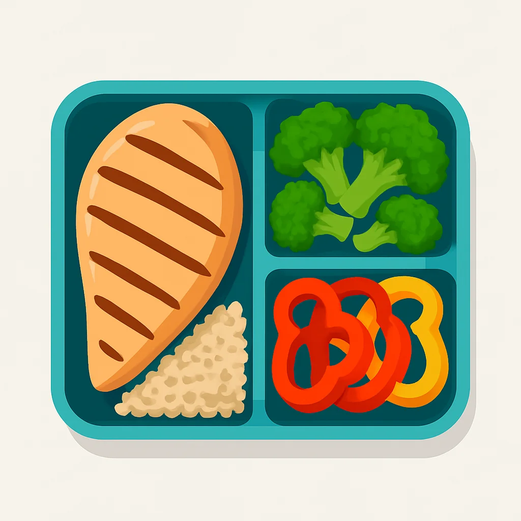 Healthy developer lunch box