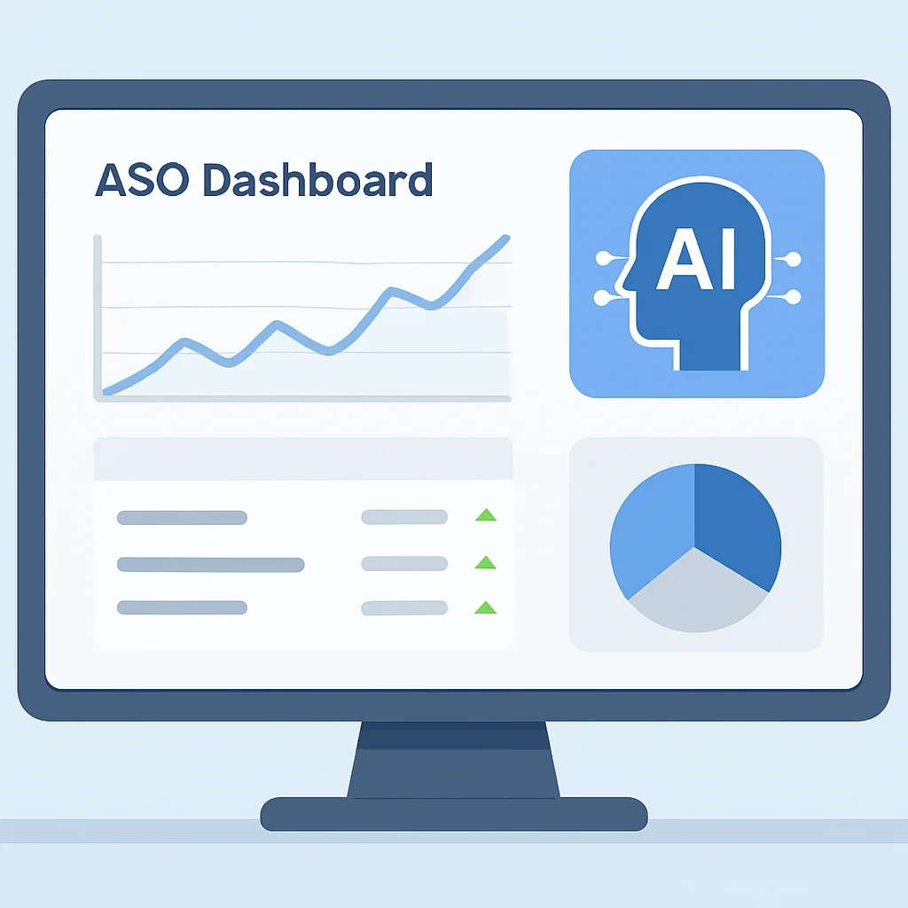 ASO dashboard with AI insights