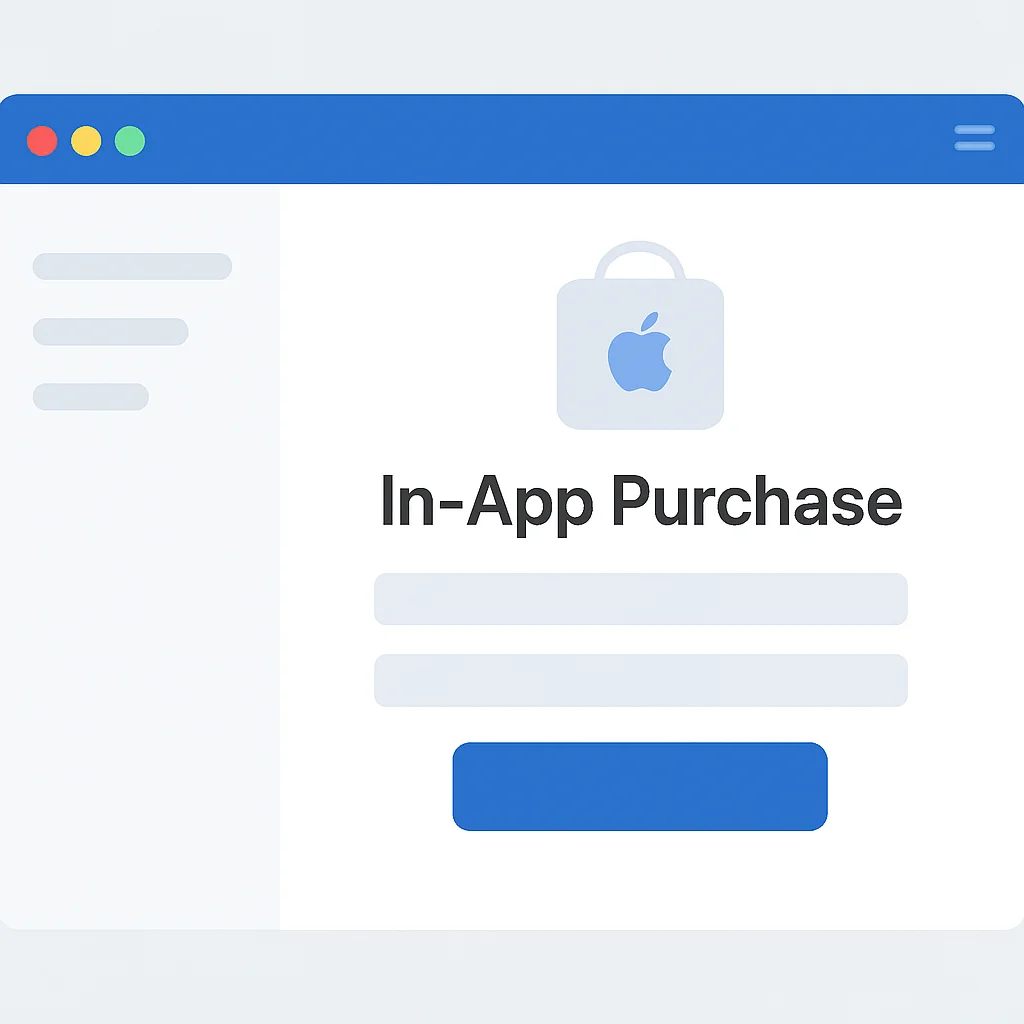 App Store Connect IAP product creation interface