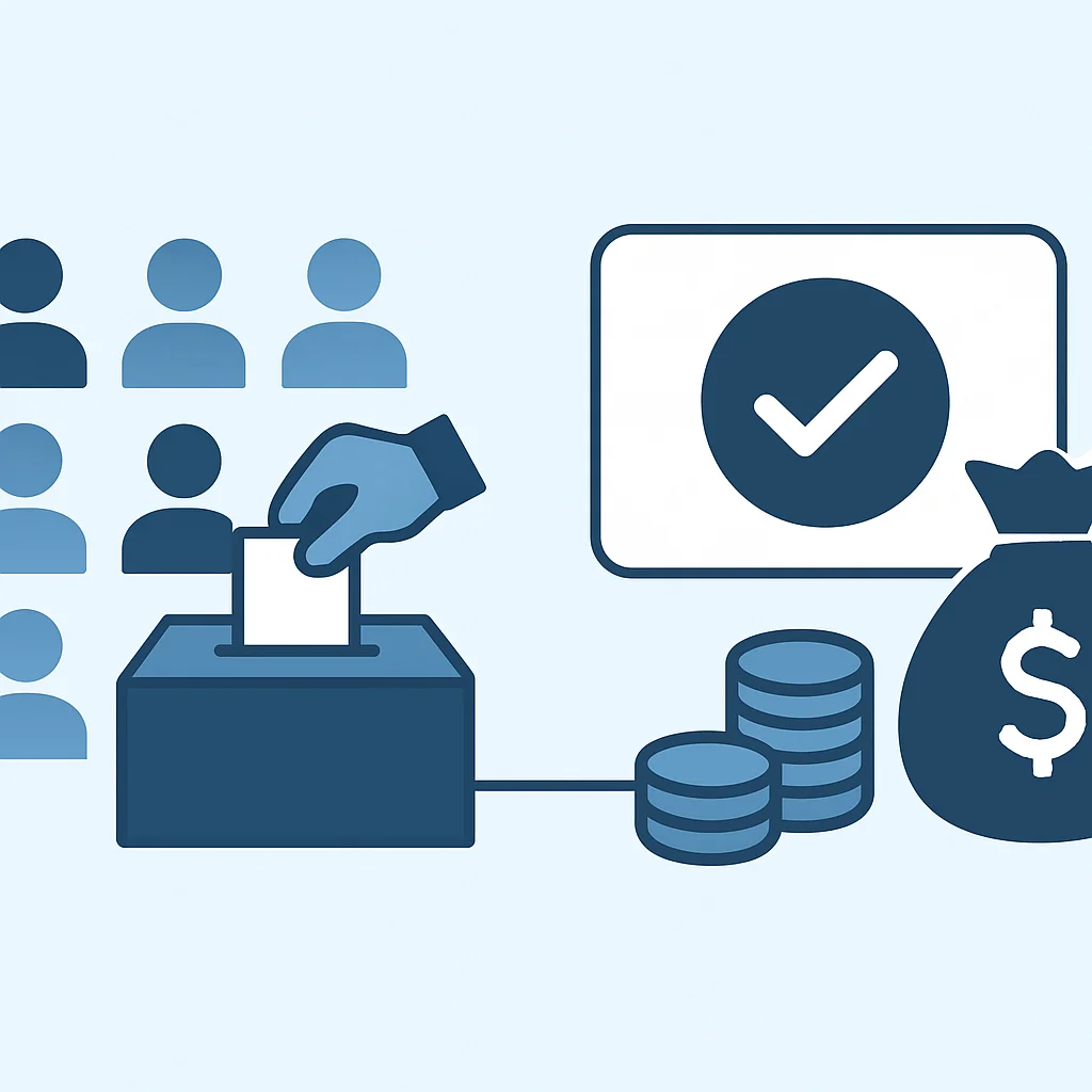 DAO governance and community engagement diagram