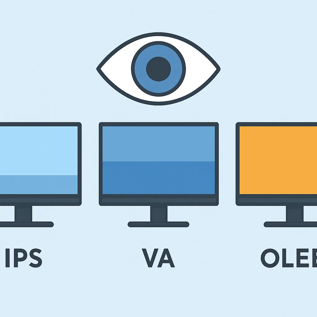 Monitor technology comparison for eye comfort