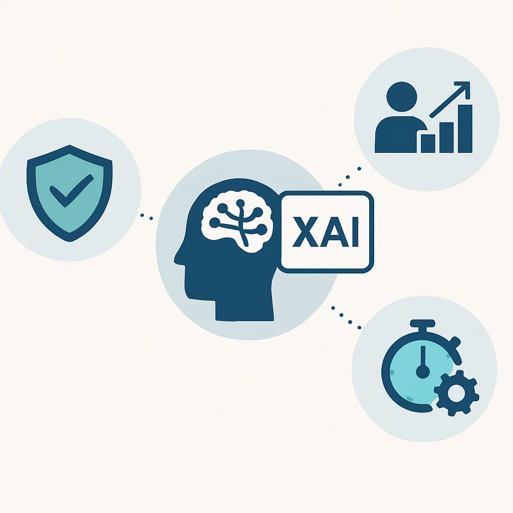 Business benefits of Explainable AI diagram