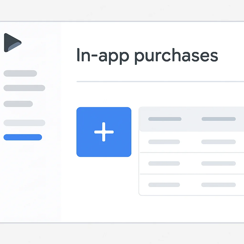 Google Play Console IAP product creation interface
