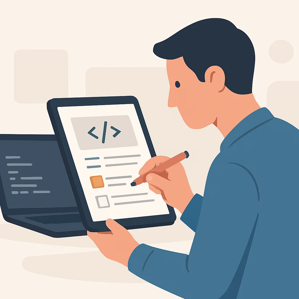 Developer engaging in active reading