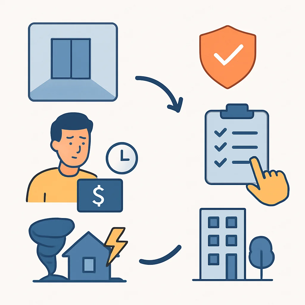 Real estate investment risk management infographic