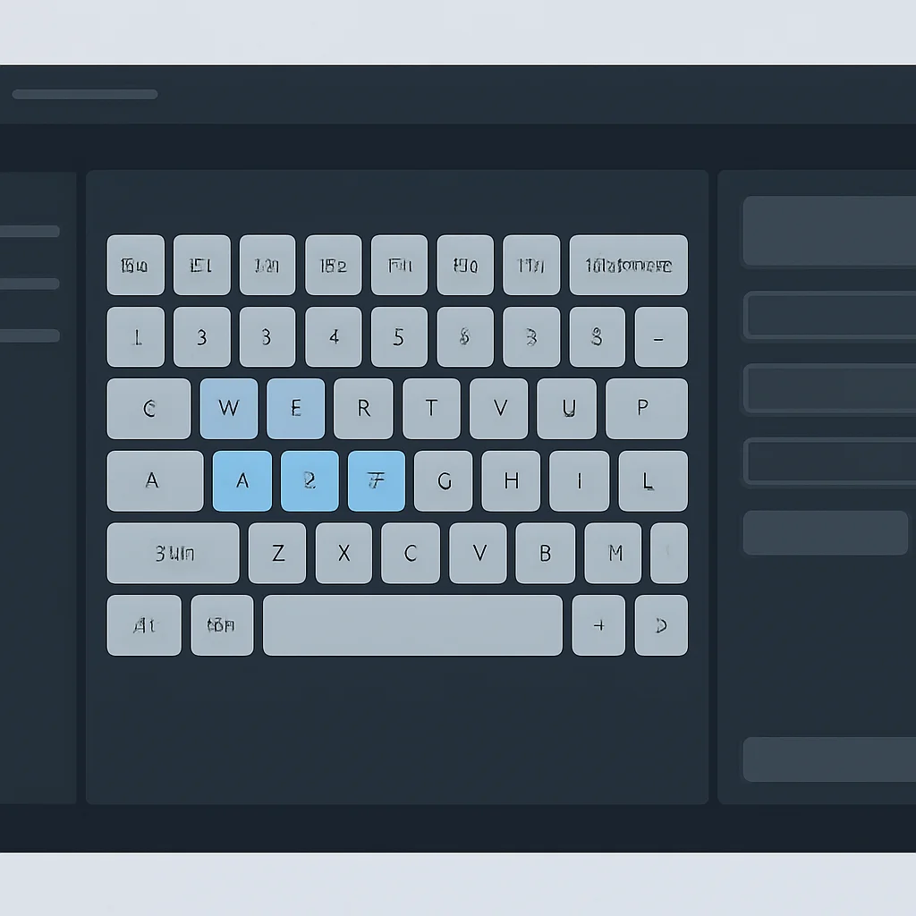 Keyboard customization software interface