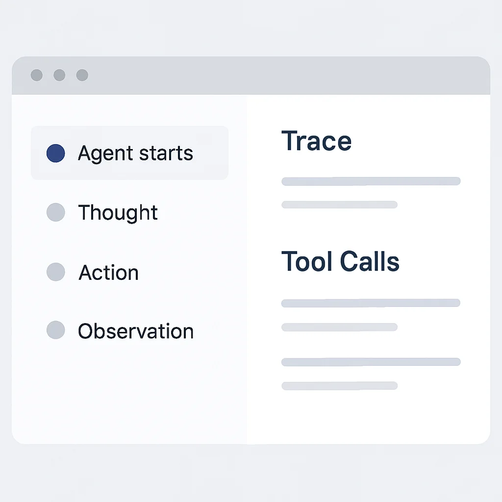 LangChain Debugging Interface Screenshot