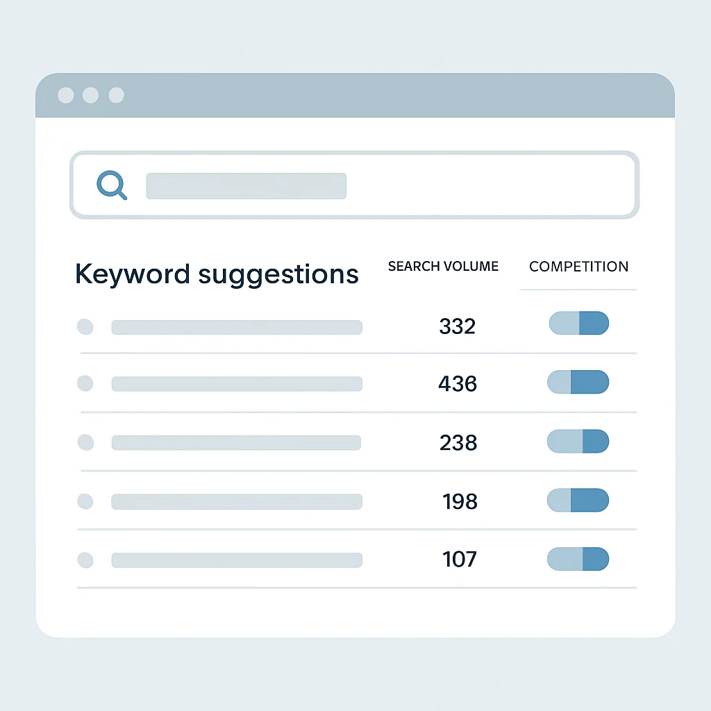 ASO Keyword Research Tool Interface