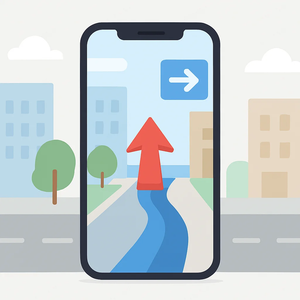 Augmented Reality navigation UI mock-up