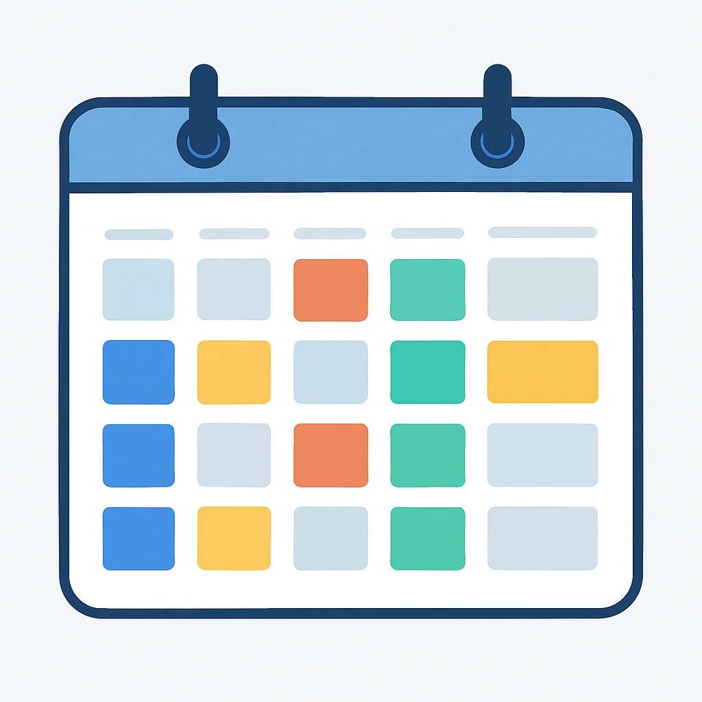 Time blocking calendar for work-life balance