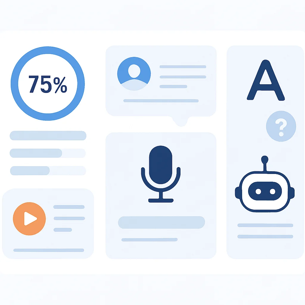 AI-powered language learning dashboard