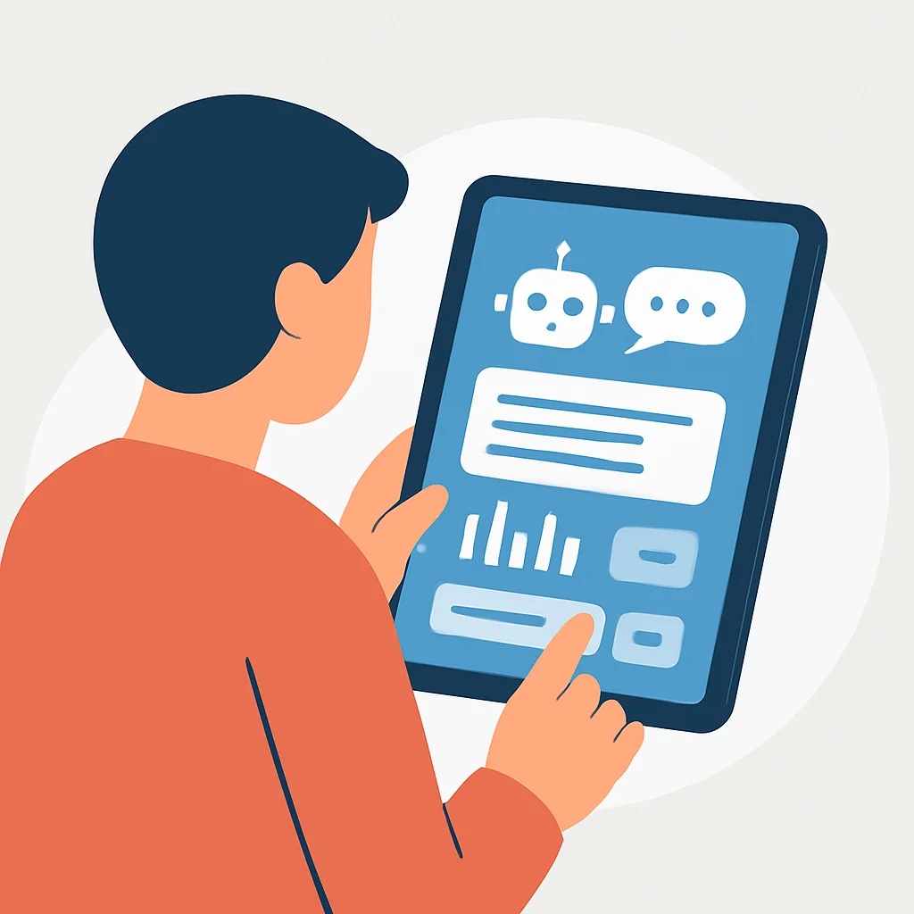 AI language learning app interface