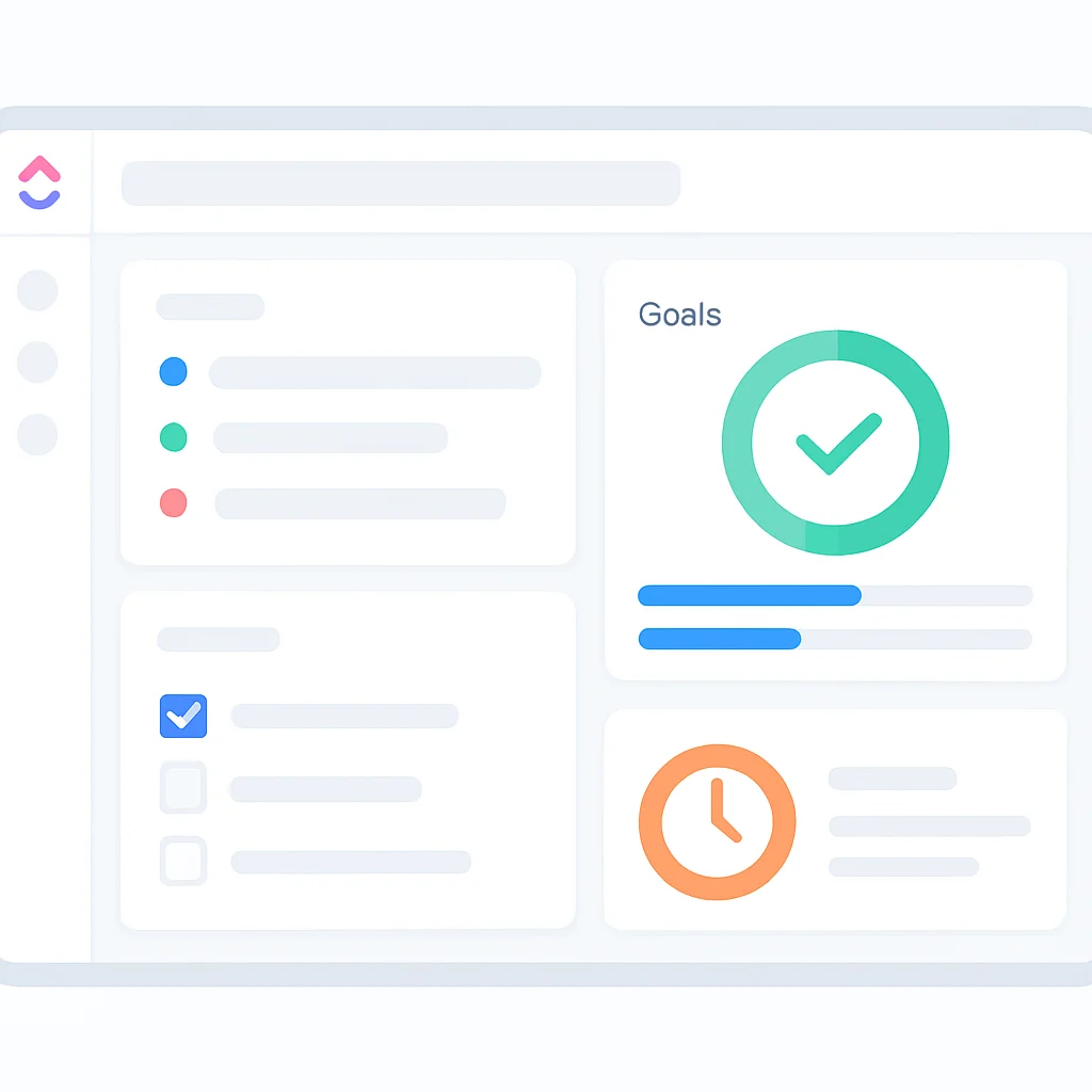 ClickUp highly customizable dashboard