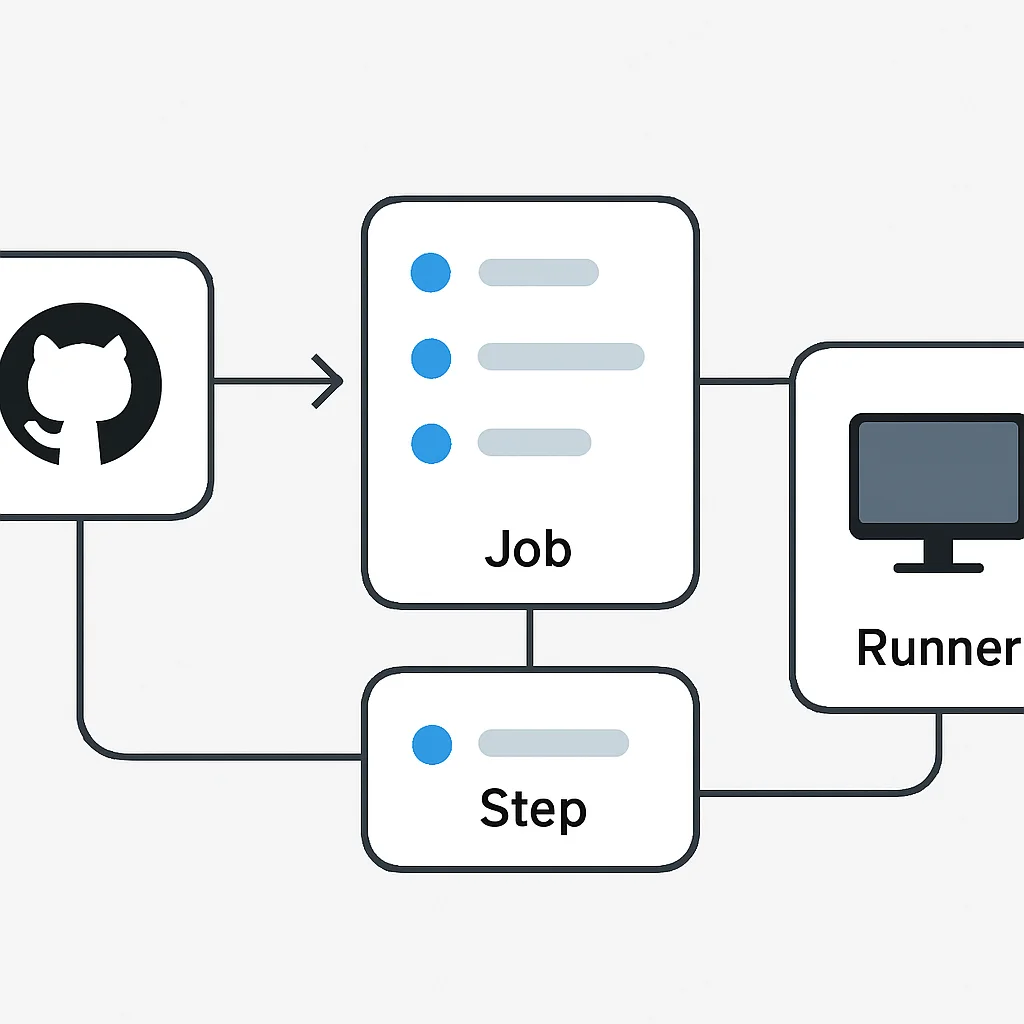 GitHub Actions workflow structure diagram