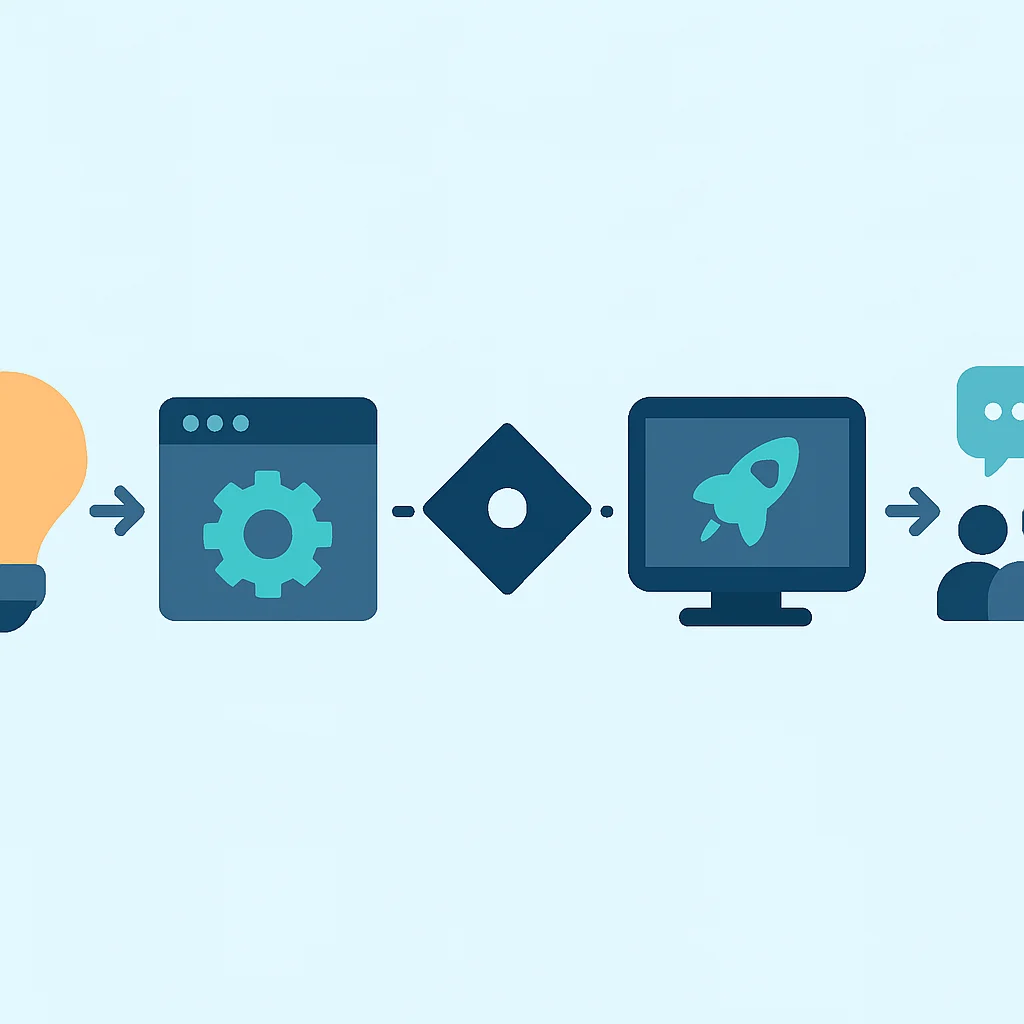 DApp development lifecycle flowchart