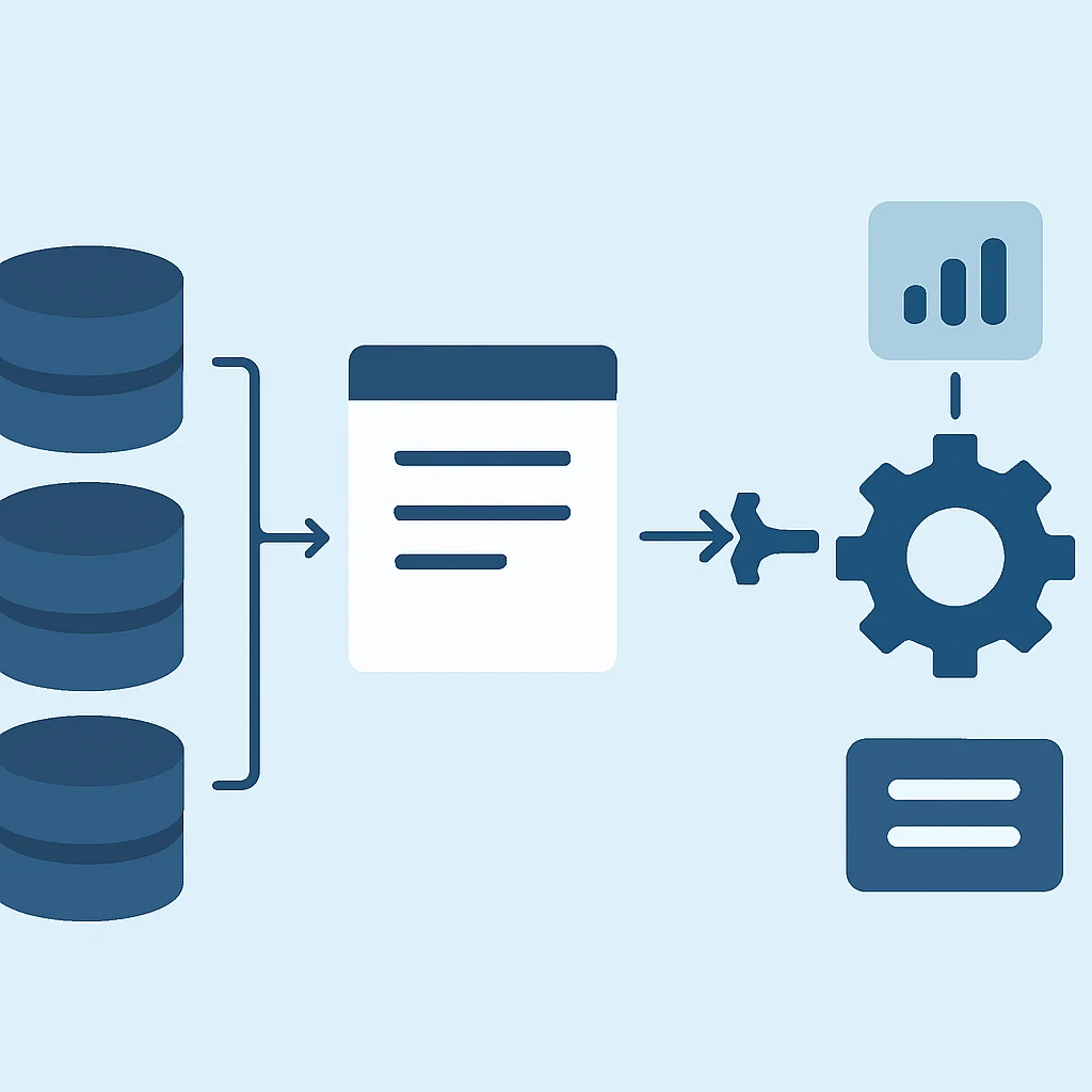 Data integration and ETL process flowchart