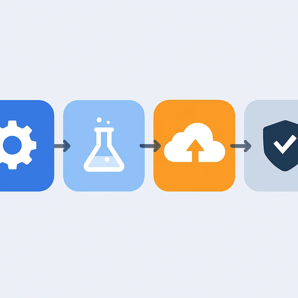 GitLab CI Multi-Stage Pipeline Diagram
