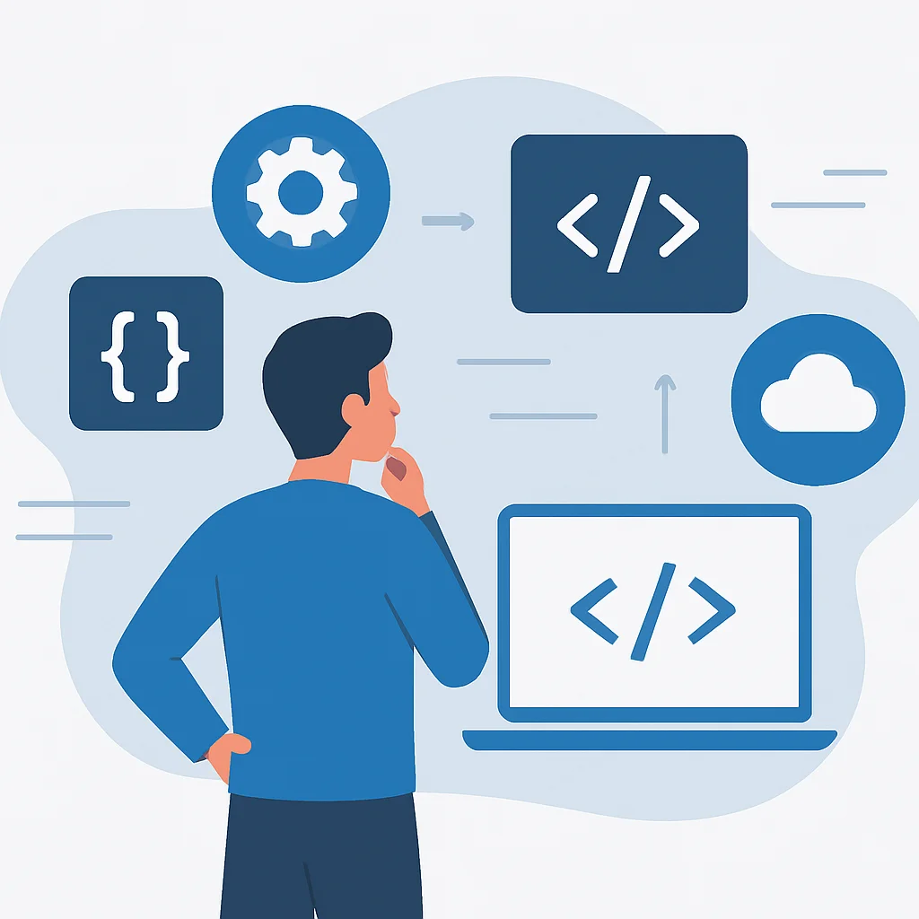 Developer navigating evolving tech skills