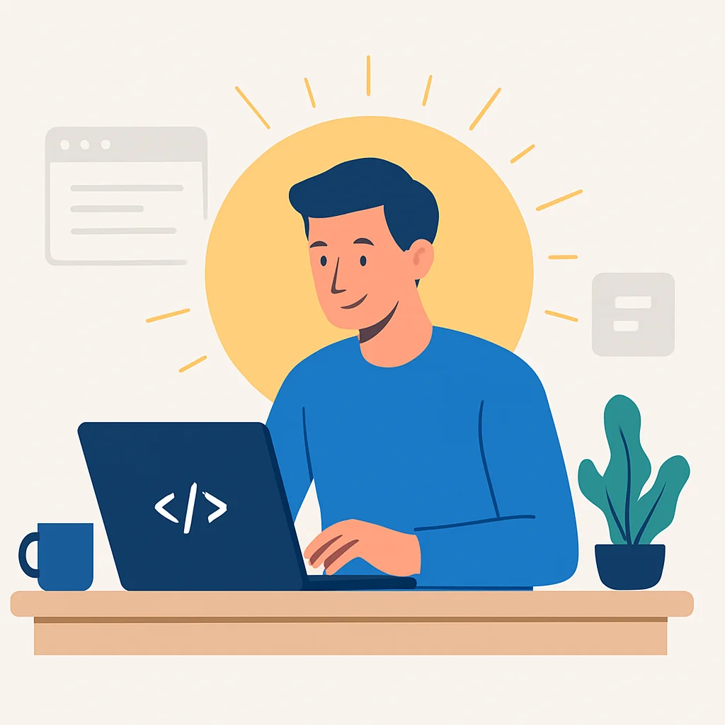Energetic developer working efficiently