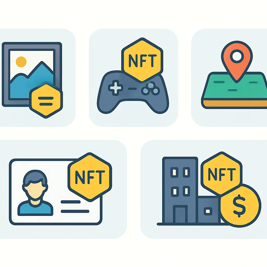 NFT use cases infographic