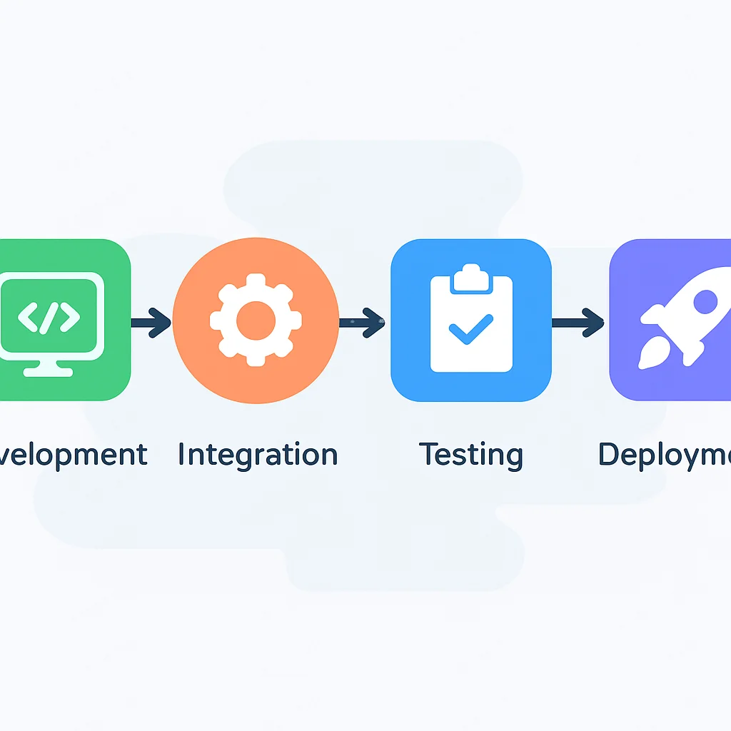 DevOpsパイプラインのフロー図