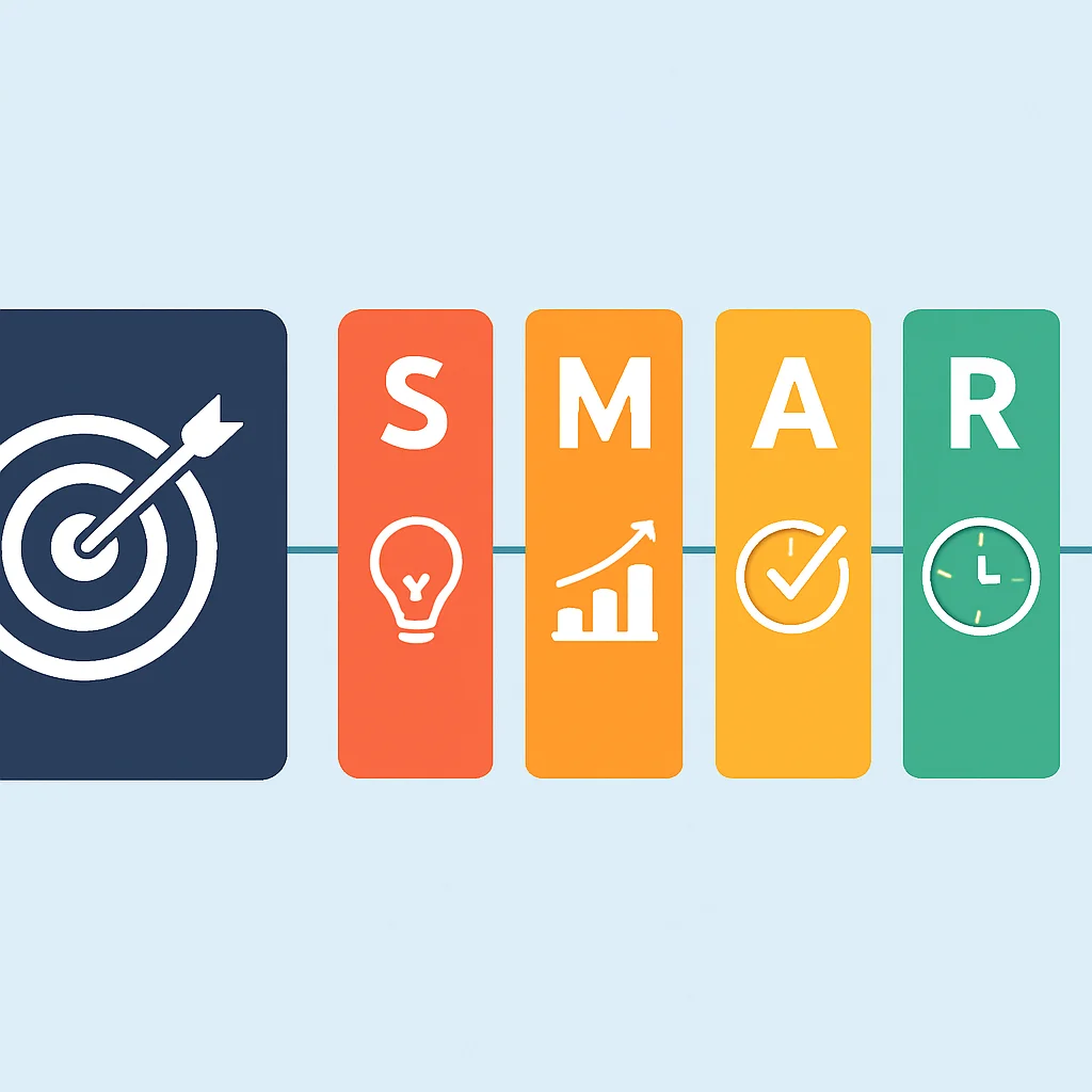 SMART目標設定フレームワークの説明図