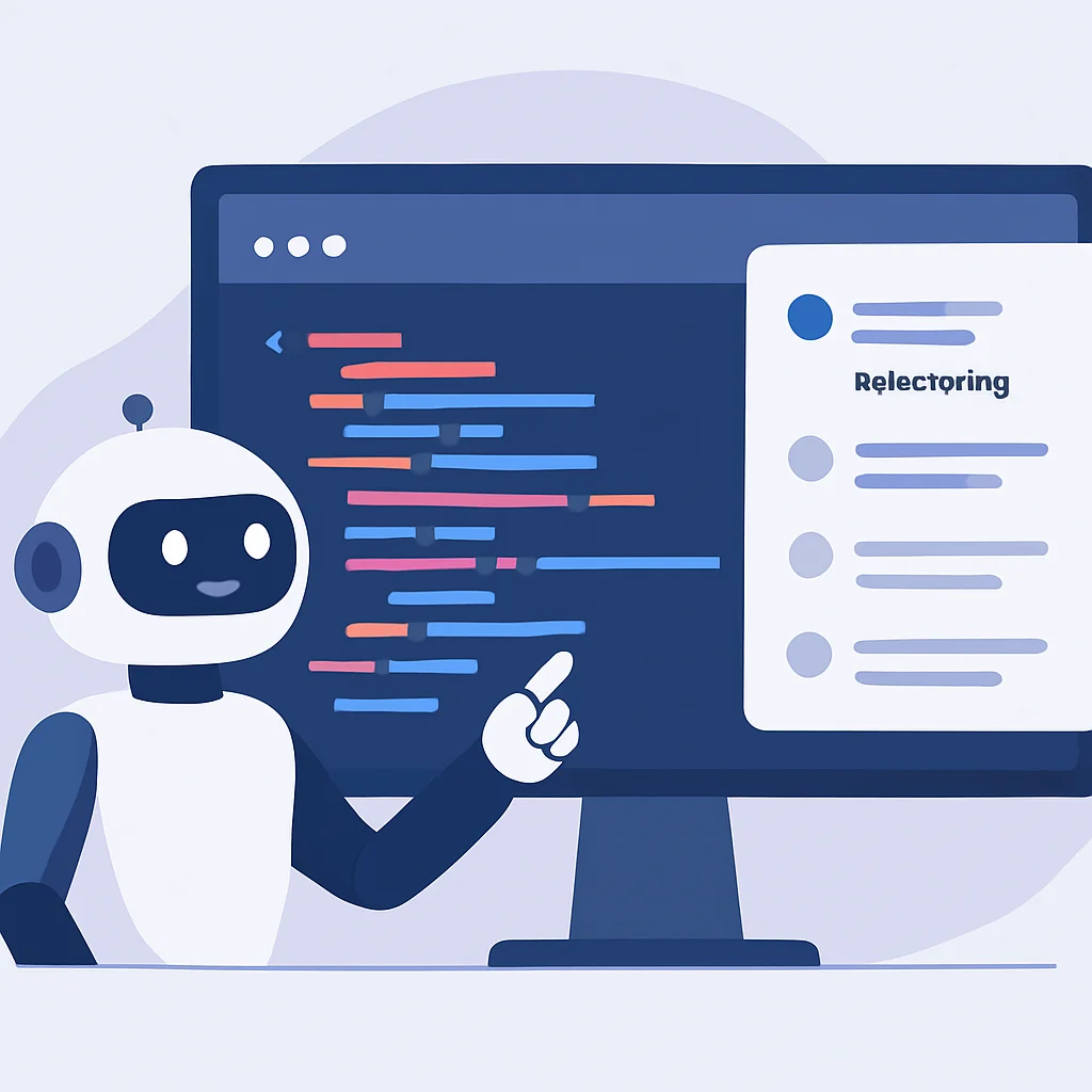 複雑な関数に対するリファクタリングオプションを提案するKwonteki AIアシスタント