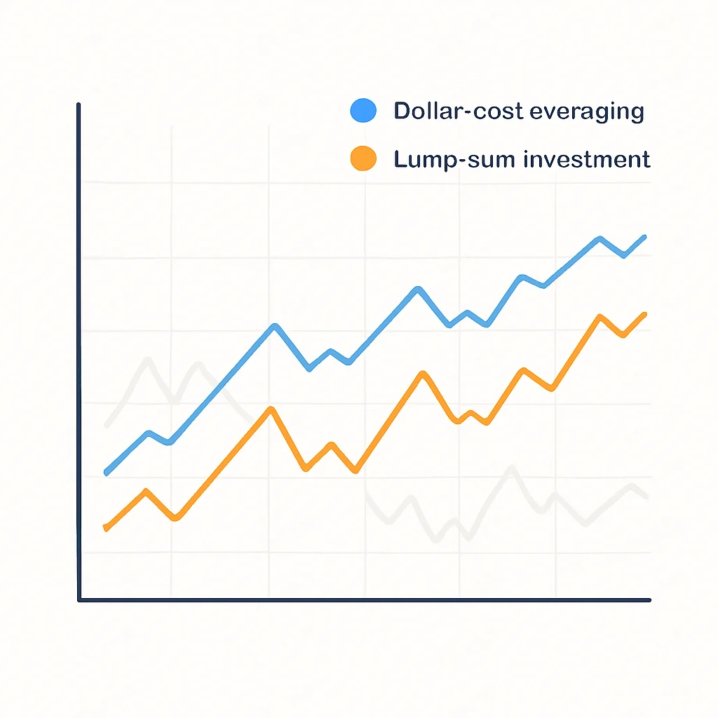 Dollar-cost averaging graph