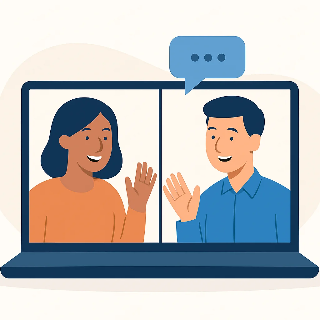 Long-term online professional relationship building